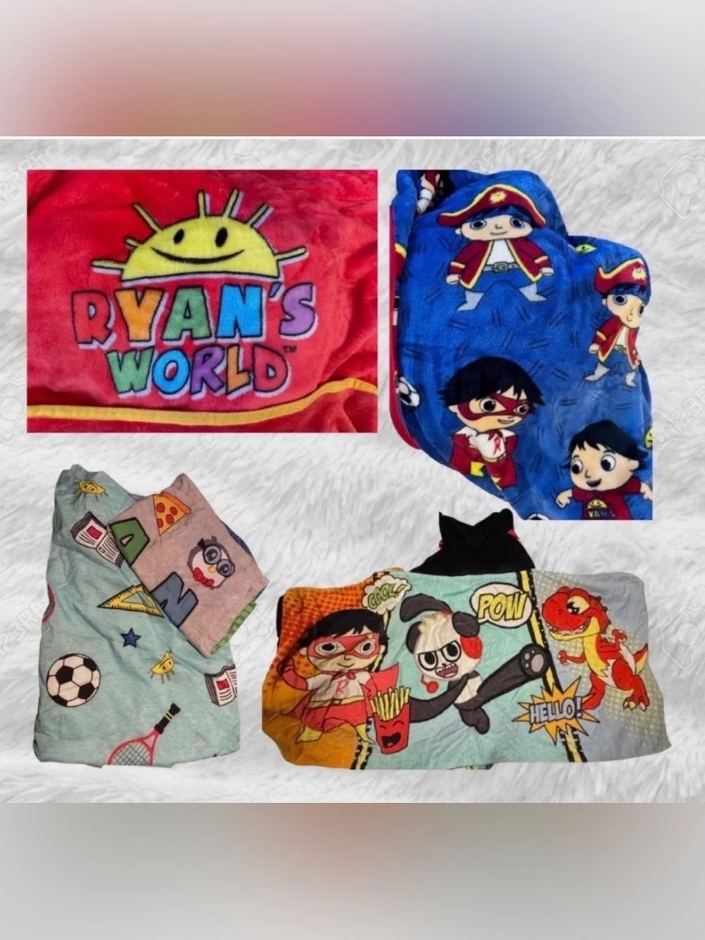 Bundle of Ryan’s World Bedding + Hooded Towel